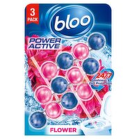 Bloo Power Active Flowers Rim Block Triple Pack (150 g)